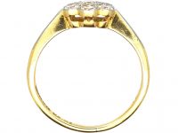 Edwardian 18ct Gold & Platinum, Diamond Cluster Ring