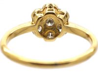 Edwardian 18ct Gold & Platinum, Diamond Cluster Ring