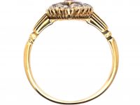 Victorian 18ct Gold, Ruby & Diamond Marquise Ring
