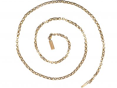 Victorian 9ct Gold Belcher Link Chain