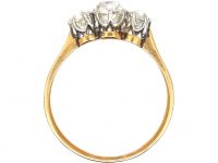 Late 19th Century 18ct Gold, Old Mine Cut Three Stone Diamond Ring
