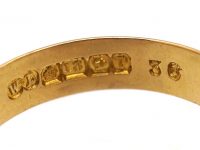 Edwardian 18ct Gold Lover's Knot Ring set with Diamonds