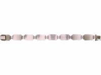 Norwegian Retro Silver, Yellow & Black Enamel Bracelet by Aksel Holmsen