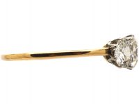 Edwardian 18ct Yellow Gold Three Stone Diamond Ring