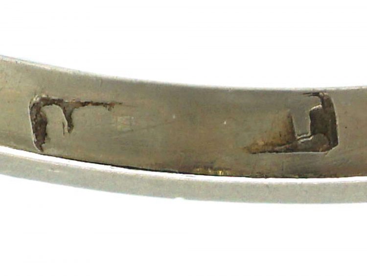 Early 20th Century 18ct White Gold & Platinum, Three Stone Old European Cut Diamond Ring