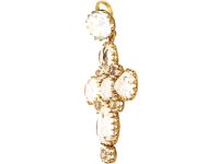 Early Victorian 18ct Gold & Rock Crystal Cross