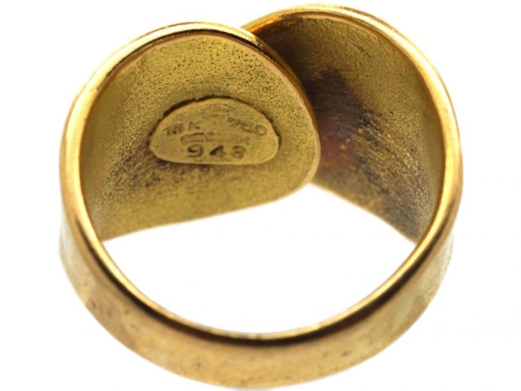 18ct Gold Wrap Over Ring by Georg Jensen
