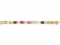 Retro 18ct Gold Harlequin Bracelet