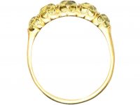Victorian 18ct Gold & Chrysolite Five Stone Ring