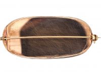 Georgian 15ct Gold Two Colour Wedgwood Jasper Ware Brooch of a Neo-Classical Scene