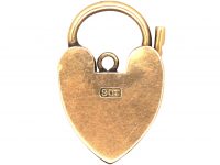 Edwardian 9ct Rose Gold Padlock
