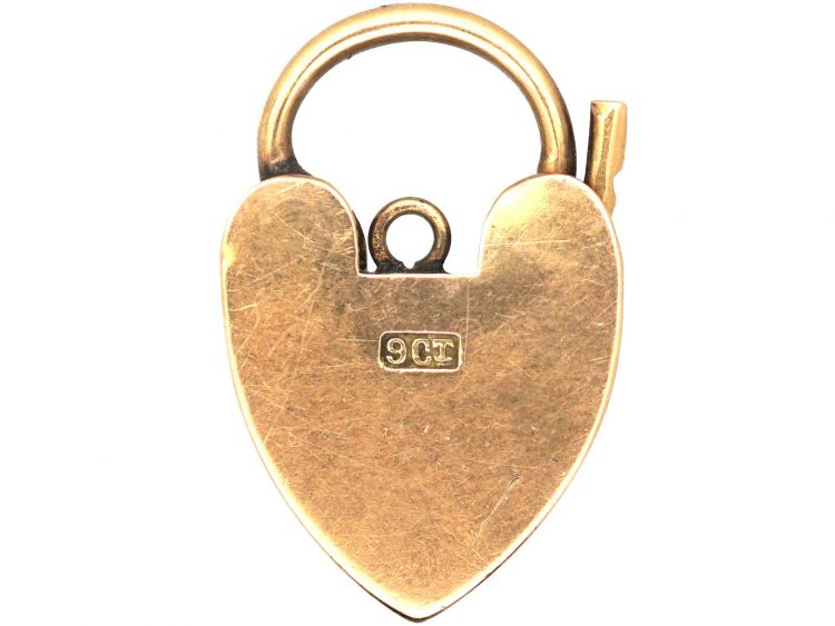 Edwardian 9ct Rose Gold Padlock