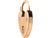 Edwardian 9ct Rose Gold Padlock