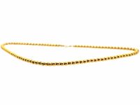 Edwardian 15ct Gold Bead Necklace
