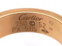 18ct Gold Love Ring by Cartier set with a Diamond
