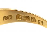 Edwardian 18ct Gold Three Stone Diamond Gypsy Ring