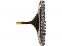Georgian 9ct Gold & Silver Ring set with Coloured Paste