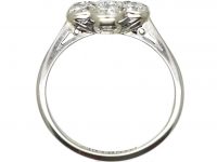 Early 20th Century 18ct White Gold & Platinum Diamond Cluster Ring