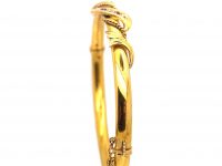 Edwardian 15ct Gold Bangle set with Rubies & Diamonds