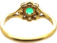 18ct Gold, Emerald & diamond Cluster Ring by Boodles