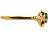 18ct Gold, Emerald & diamond Cluster Ring by Boodles