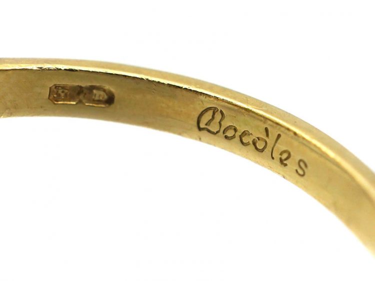 18ct Gold, Emerald & diamond Cluster Ring by Boodles