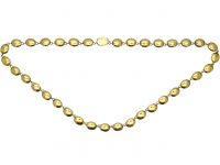 Georgian Gold Garnet Riviere Necklace