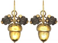 Victorian 15ct Gold Acorn Earrings