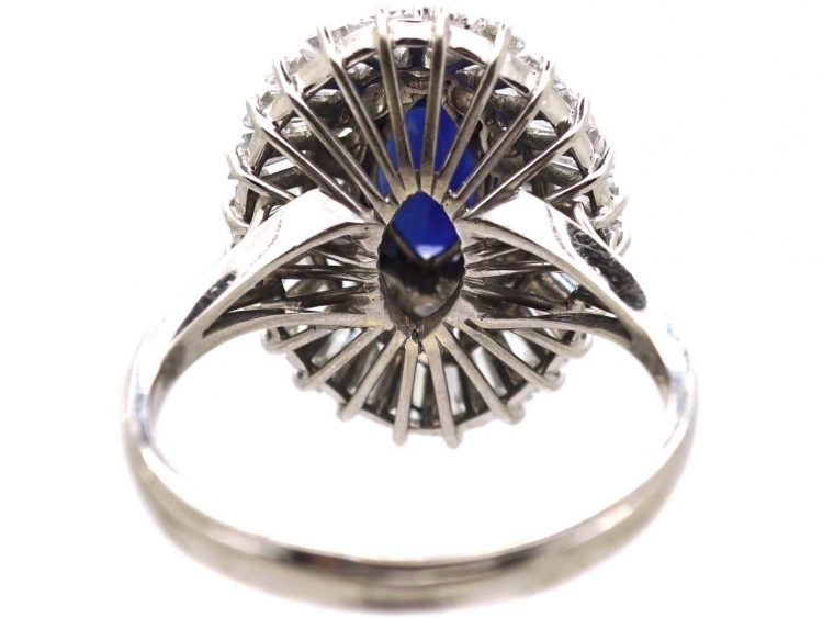 1950s Platinum, Sapphire & Diamond Ballerina Ring