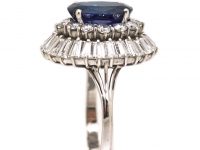 1950s Platinum, Sapphire & Diamond Ballerina Ring