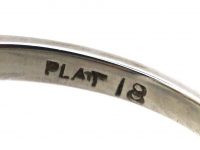 Edwardian Platinum Diamond Daisy Cluster Ring