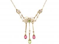 Edwardian 9ct Gold Suffragette Necklace