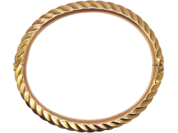 Victorian 9ct Gold Illusion Bangle
