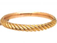 Victorian 9ct Gold Illusion Bangle