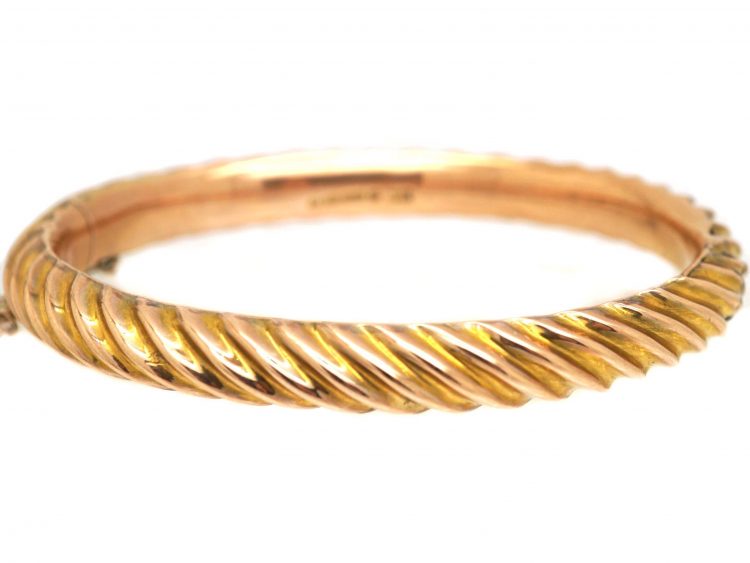 Victorian 9ct Gold Illusion Bangle