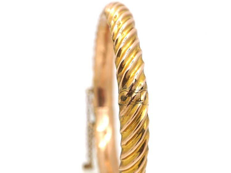 Victorian 9ct Gold Illusion Bangle