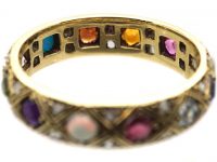 Early 20th Century Austrian 14ct Gold Harlequin Ring