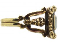Georgian 18ct Gold & Black Enamel Mourning Ring