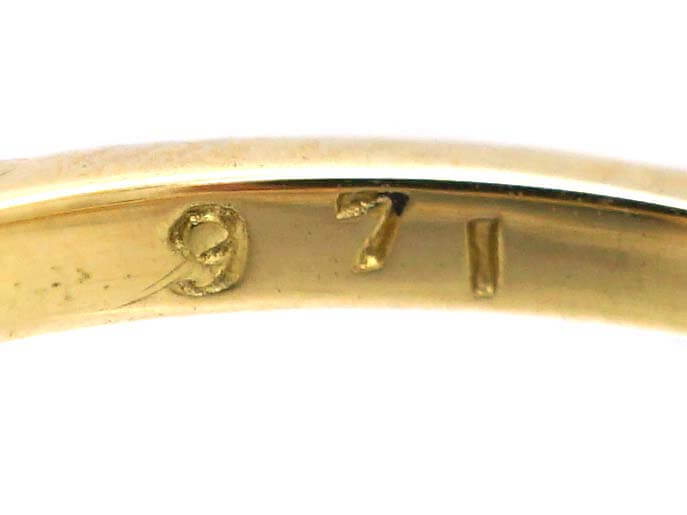 Edwardian 18ct Gold and Platinum Diamond Three Stone Ring