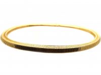 Retro 18ct Gold Tubo Gas 18ct Gold Collar