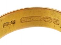 Victorian 15ct Gold and Diamond Buckle Ring