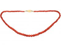 Georgian Pineapple Cut Coral Beads