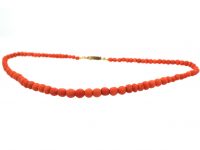 Georgian Pineapple Cut Coral Beads