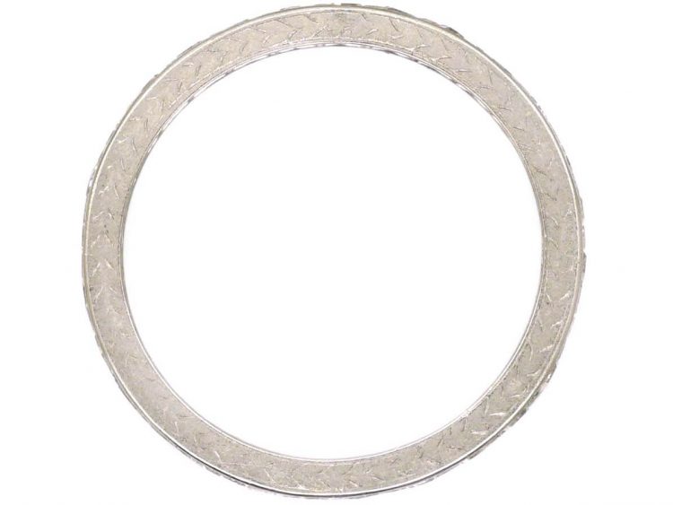Early 20th Century Narrow Platinum & Diamond Eternity Ring