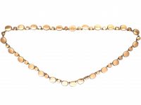 Georgian Riviere Necklace set with Flat Cut Almandine Garnets