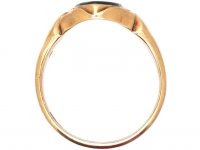 Victorian 12ct Gold Navette Shaped Signet Ring set with a Bloodstone by Charles Green