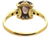 Edwardian 18ct Gold & Platinum & Diamond Ring set with an Alexandrite