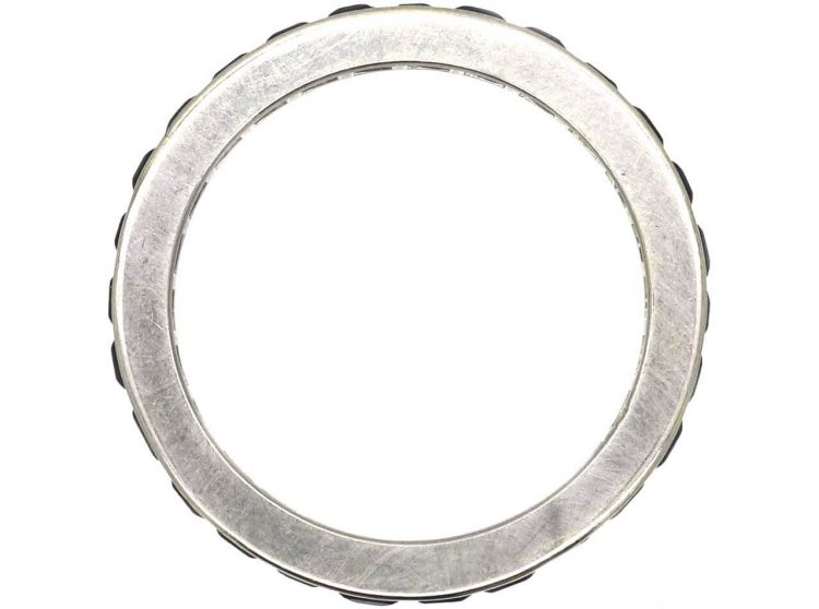 Art Deco 18ct White Gold & Sapphire Eternity Ring