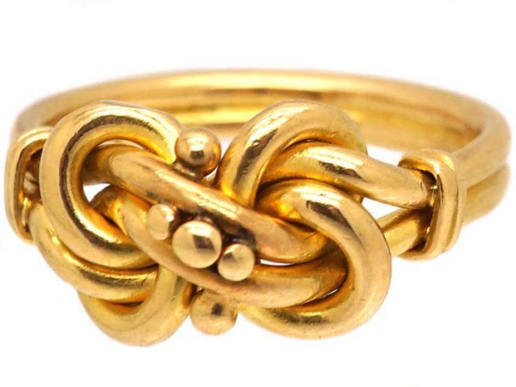 Victorian 18ct Gold Lover's Knot Ring
