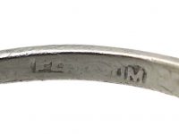 Art Deco Platinum, Three Stone Diamond Ring